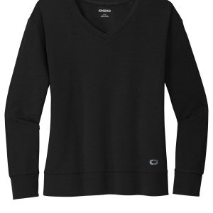 OGIO Women's Luuma Flex Long Sleeve V-Neck LOG825