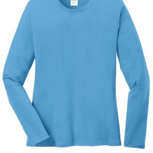 Port & Co Women's Long Sleeve Core Cotton Tee. LPC54LS
