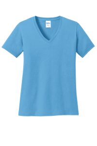 Port & Co Women's Core Cotton V-Neck Tee. LPC54V
