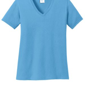 Port & Co Women's Core Cotton V-Neck Tee. LPC54V