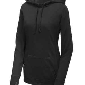 Sport-Tek Women's PosiCharge Tri-Blend Wicking Fleece Hooded Pullover. LST296