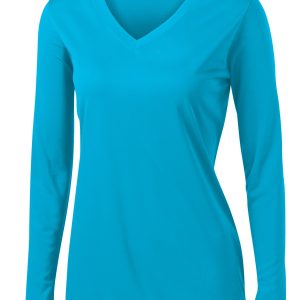 Sport-Tek Women's Long Sleeve PosiCharge Competitor V-Neck Tee. LST353LS
