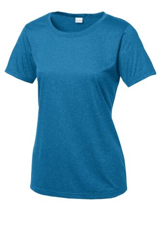 Sport-Tek Women's Heather Contender Scoop Neck Tee. LST360
