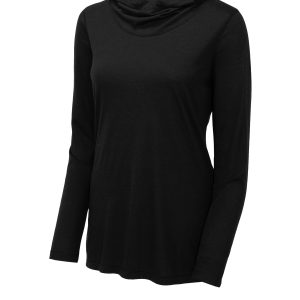 Sport-Tek Women's PosiCharge Tri-Blend Wicking Long Sleeve Hoodie LST406