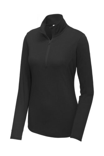 Sport-Tek Women's PosiCharge Tri-Blend Wicking 1/4-Zip Pullover. LST407