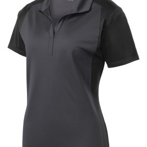 Sport-Tek Women's Colorblock Micropique Sport-Wick Polo. LST652