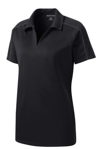Sport-Tek Women's Micropique Sport-Wick Piped Polo. LST653