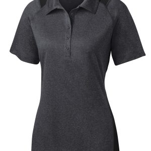 Sport-Tek Women's Heather Colorblock Contender Polo. LST665