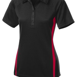 Sport-Tek Women's PosiCharge Micro-Mesh Colorblock Polo. LST685