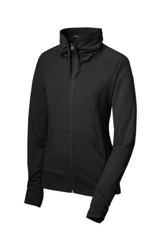 Sport-Tek Women's Sport-Wick Stretch Full-Zip Jacket. LST852