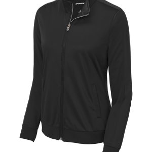 Sport-Tek Ladies Tricot Sleeve Stripe Track Jacket. LST94