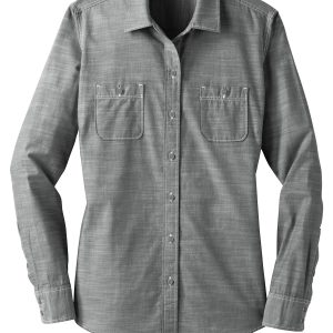 Port Authority Women's Slub Chambray Shirt. LW380