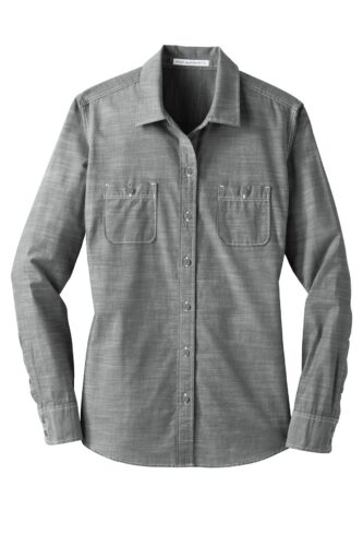 Port Authority Women's Slub Chambray Shirt. LW380