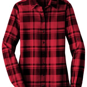 Port Authority Women's Plaid Flannel Tunic . LW668