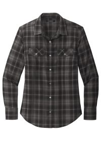 Port Authority Women's Long Sleeve Ombre Plaid Shirt LW672
