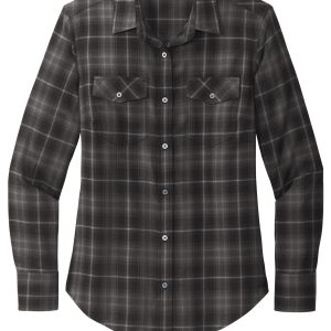 Port Authority Women's Long Sleeve Ombre Plaid Shirt LW672