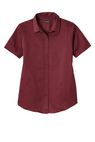 Port Authority Women's Short Sleeve SuperPro React Twill Shirt. LW809