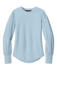 Mercer+Mettle Women's Stretch Jersey Long Sleeve Blouson Top MM1019
