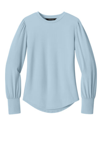 Mercer+Mettle Women's Stretch Jersey Long Sleeve Blouson Top MM1019
