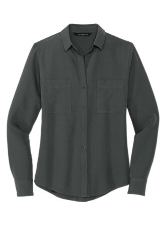 Mercer+Mettle Women's Stretch Crepe Long Sleeve Camp MM2013