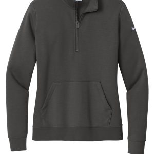 Nike Women's Club Fleece Sleeve Swoosh 1/2-Zip NKDX6720