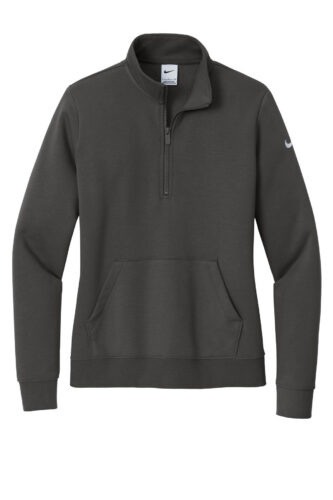 Nike Women's Club Fleece Sleeve Swoosh 1/2-Zip NKDX6720