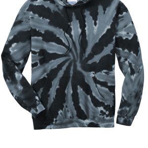 Port & Co Tie-Dye Pullover Hooded Sweatshirt. PC146