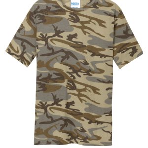 Port & Co Core Cotton Camo Tee. PC54C