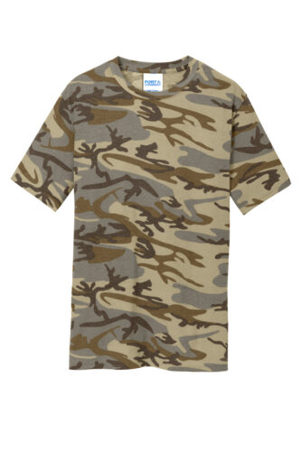 Port & Co Core Cotton Camo Tee. PC54C