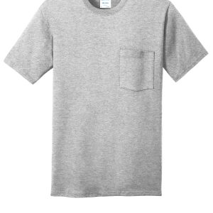 Port & Co Core Cotton Pocket Tee. PC54P