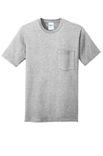 Port & Co Core Cotton Pocket Tee. PC54P
