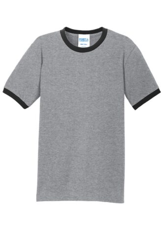 Port & Co Core Cotton Ringer Tee. PC54R