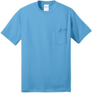 Port & Co Core Blend Pocket Tee. PC55P