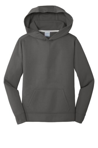Port & Co Youth Performance Fleece Pullover Hooded Sweatshirt. PC590YH