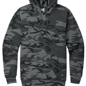 Port & Co Core Fleece Camo Pullover Hooded Sweatshirt. PC78HC