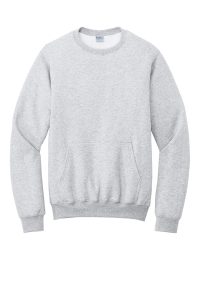 Port & Co Core Fleece Crewneck Pocket Sweatshirt PC78PKT