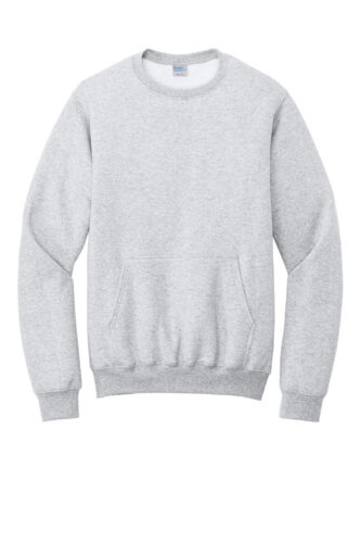 Port & Co Core Fleece Crewneck Pocket Sweatshirt PC78PKT