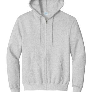 Port & Co Essential Fleece Full-Zip Hooded Sweatshirt. PC90ZH