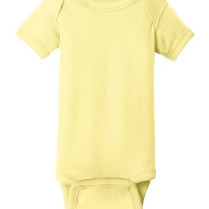 Rabbit Skins Infant Short Sleeve Baby Rib Bodysuit. RS4400