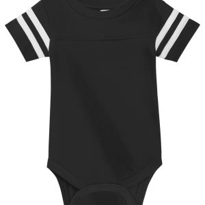 Rabbit Skins Infant Football Fine Jersey Bodysuit. RS4437
