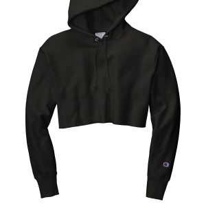 Champion Women's Reverse Weave Cropped Cut-Off Hooded Sweatshirt RW01W