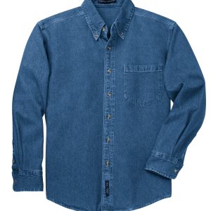 Port Authority Heavyweight Denim Shirt. S100