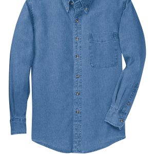 Port Authority Long Sleeve Denim Shirt. S600