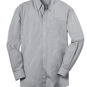 Port Authority Plaid Pattern Easy Care Shirt. S639