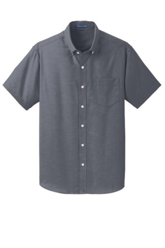 Port Authority Short Sleeve SuperPro Oxford Shirt. S659