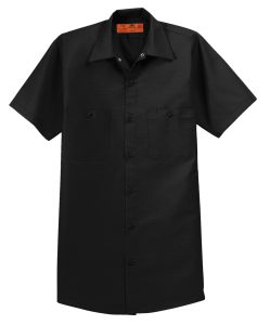 Red Kap Long Size, Short Sleeve Industrial Work Shirt. SP24LONG