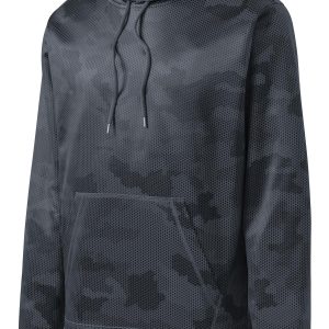 Sport-Tek Sport-Wick CamoHex Fleece Hooded Pullover. ST240