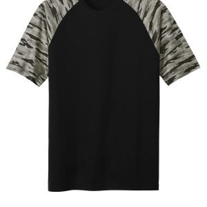 Sport-Tek Drift Camo Colorblock Tee ST376