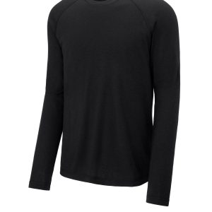 Sport-Tek PosiCharge Long Sleeve Tri-Blend Wicking Raglan Tee ST400LS