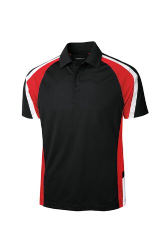 Sport-Tek Tricolor Micropique Sport-Wick Polo. ST654